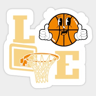 Love Basketball Sticker